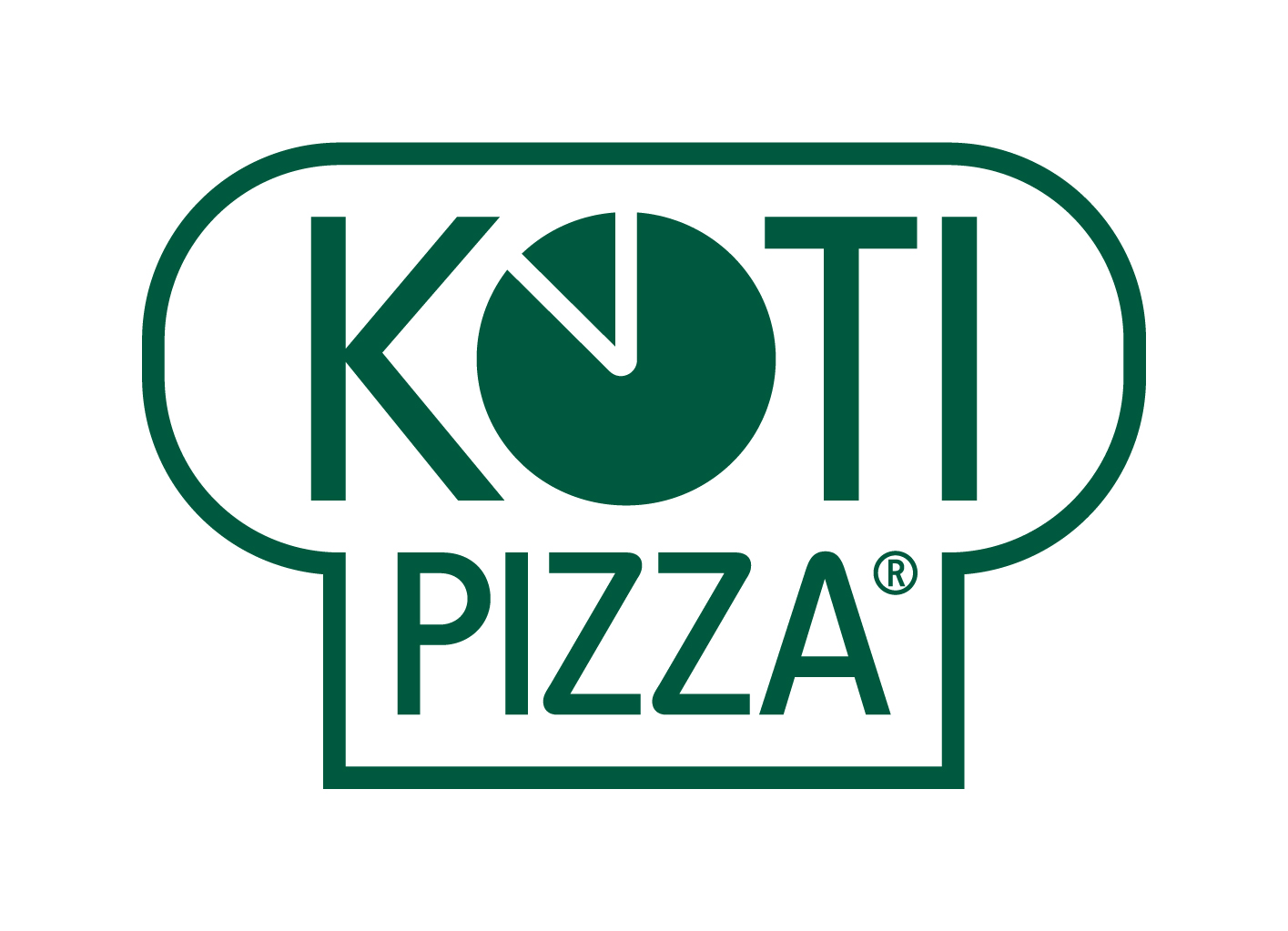 Kotipizza logo green outline